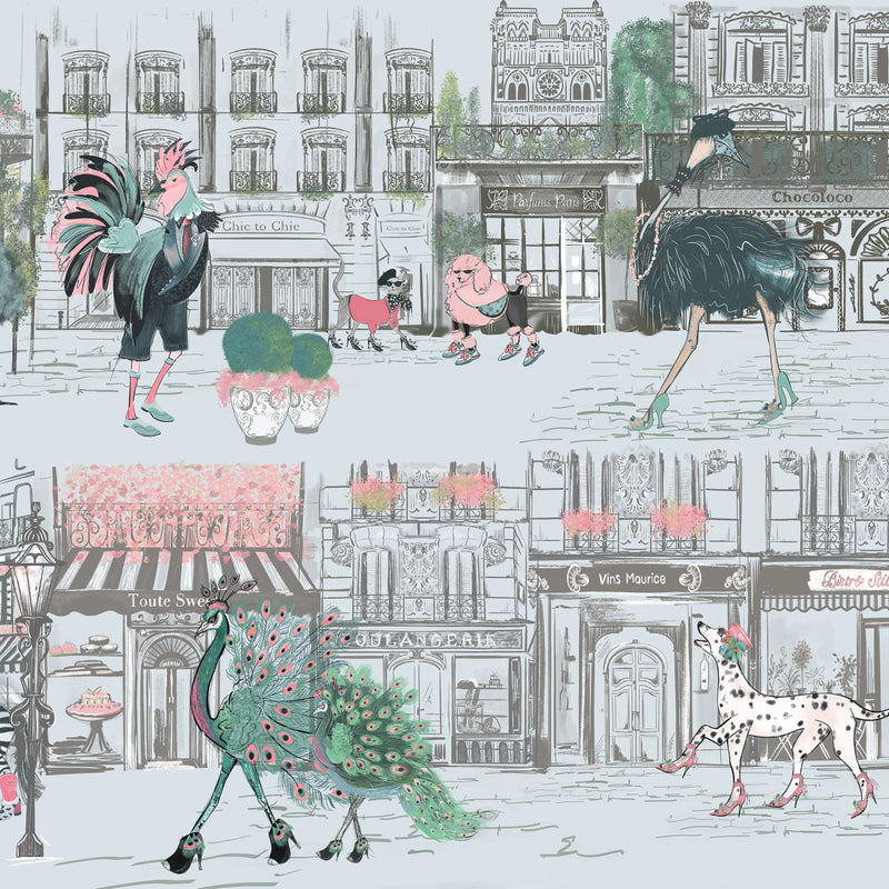 BMWL005/02D Catwalk Wild Life Wallpaper by Brand McKenzie