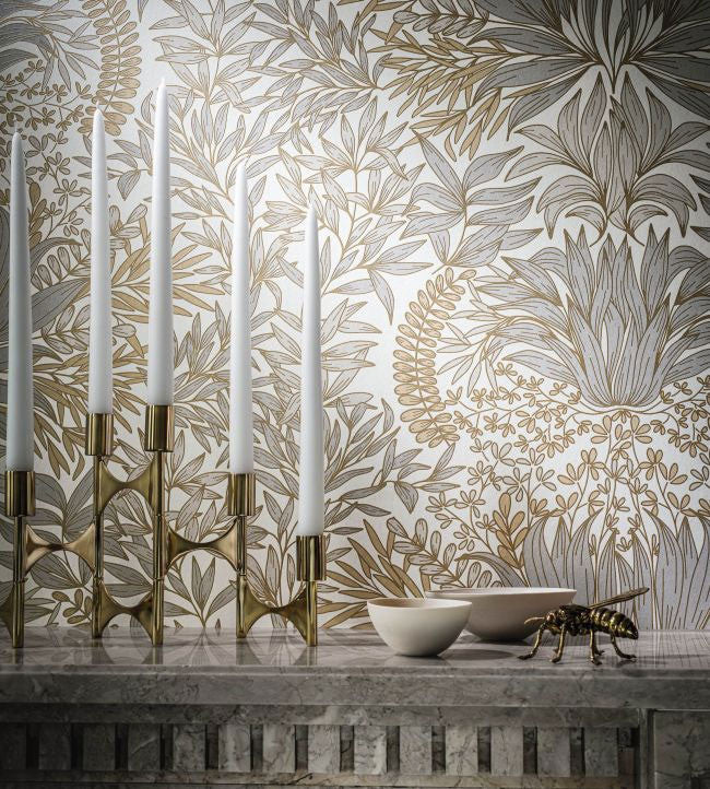 Chardon Square Jasmin Wallpaper by Casamance