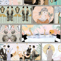 Charleston Tower Heart Deco Pastel Multi Wallpaper by Brand McKenzie