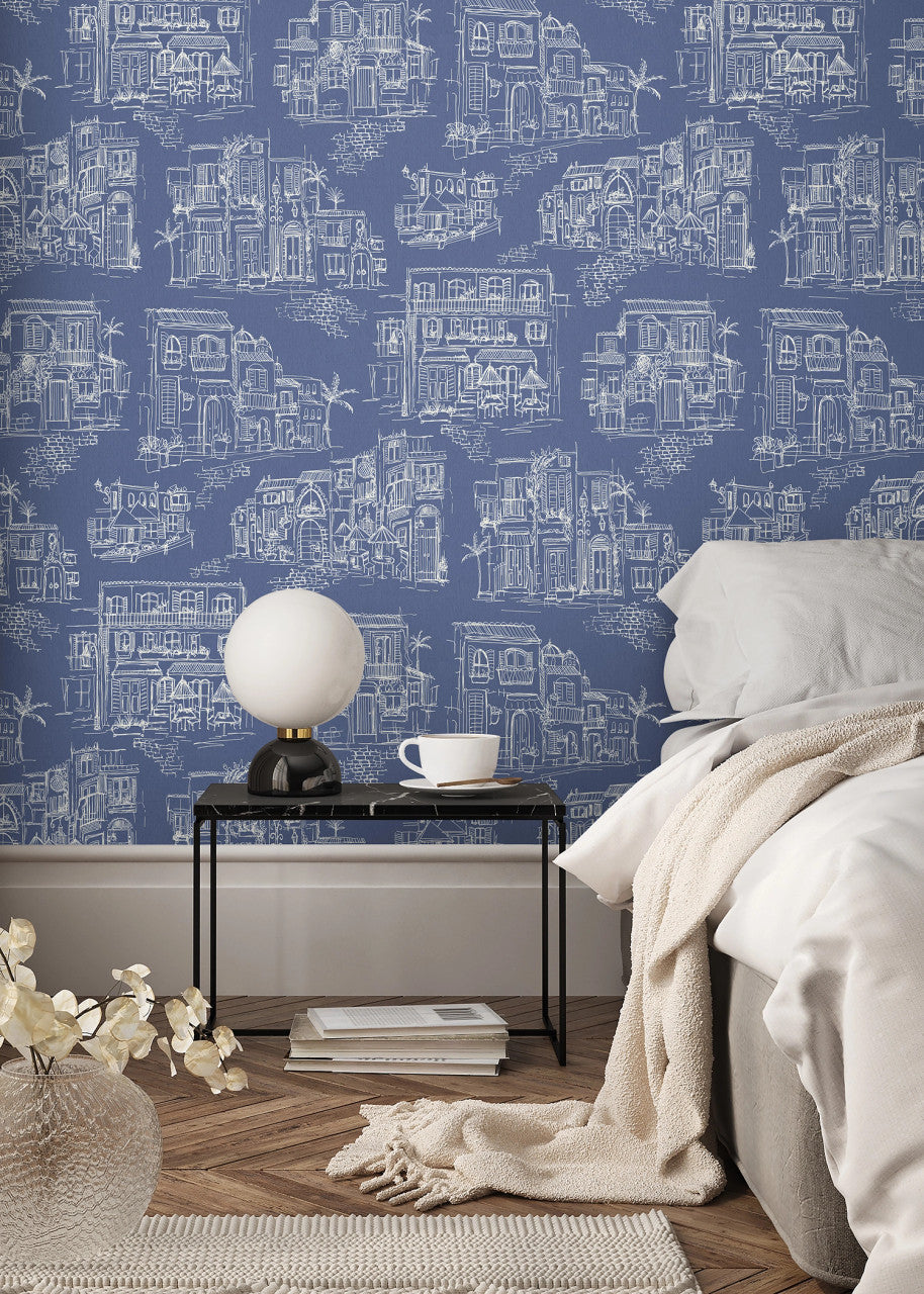 BMPP004/01A Charming Lanes Wallpaper by Brand McKenzie