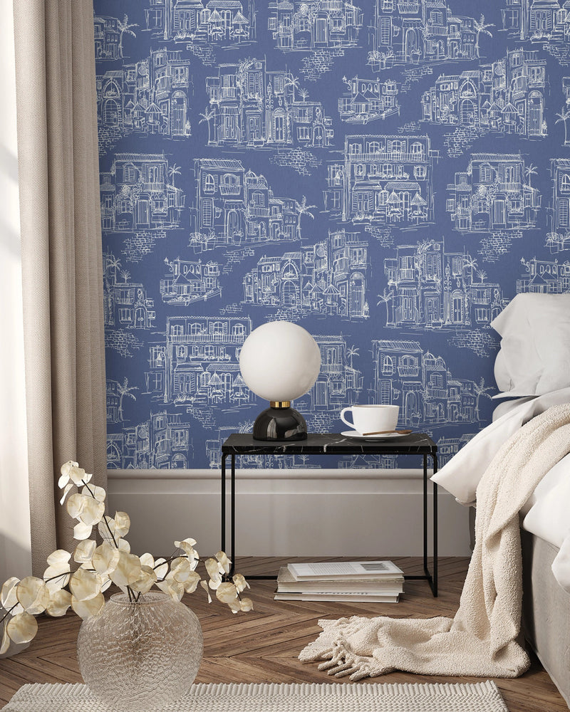 BMPP004/01A Charming Lanes Wallpaper by Brand McKenzie