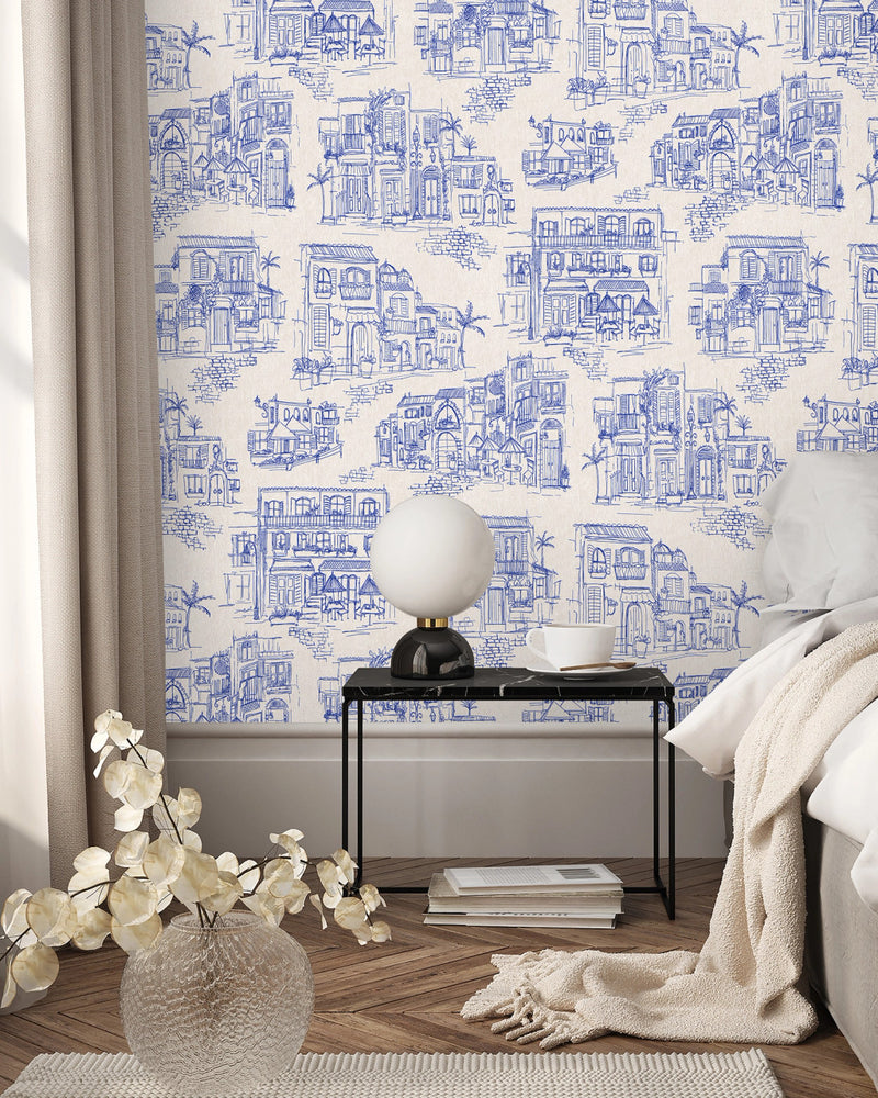 BMPP004/01B Charming Lanes Wallpaper by Brand McKenzie