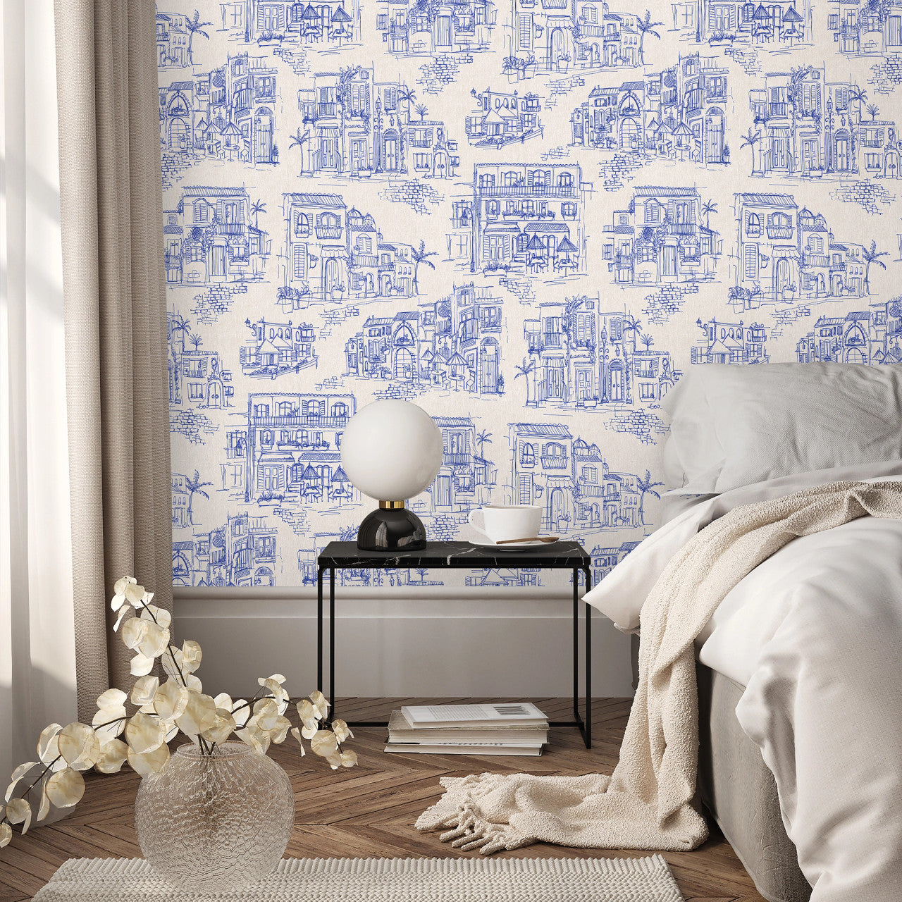 BMPP004/01B Charming Lanes Wallpaper by Brand McKenzie