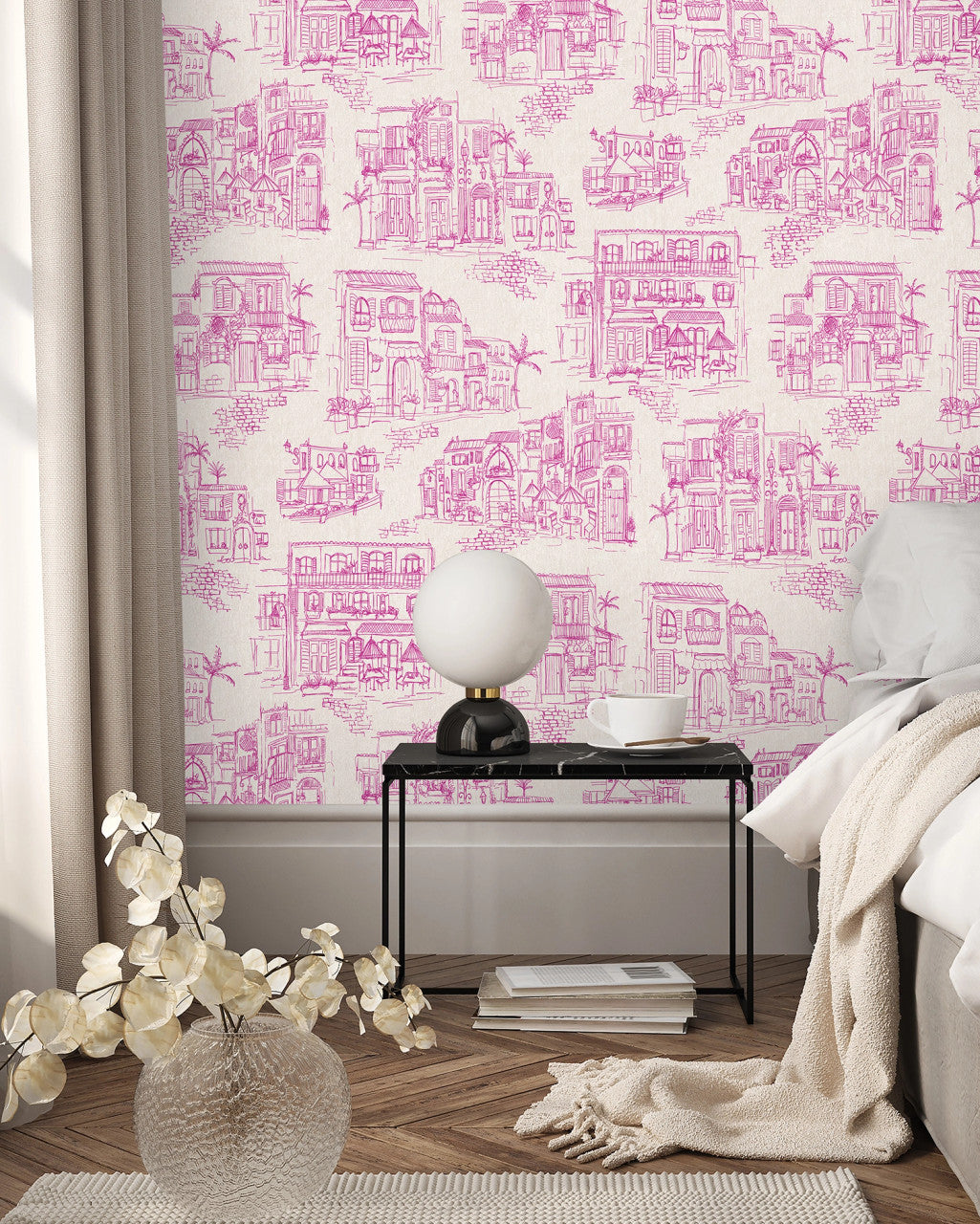 BMPP004/01C Charming Lanes Wallpaper by Brand McKenzie