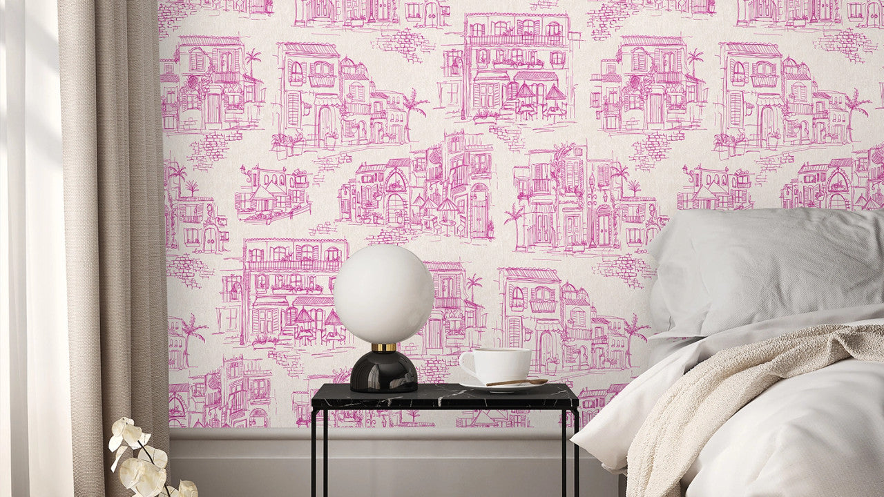 BMPP004/01C Charming Lanes Wallpaper by Brand McKenzie