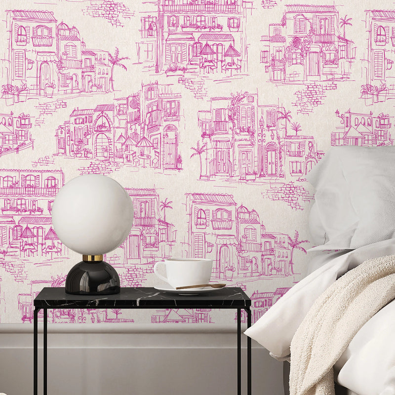 BMPP004/01C Charming Lanes Wallpaper by Brand McKenzie