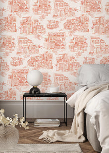 BMPP004/01D Charming Lanes Wallpaper by Brand McKenzie