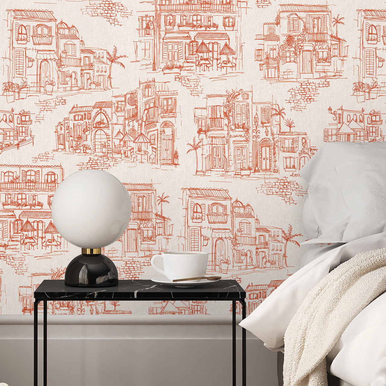 BMPP004/01D Charming Lanes Wallpaper by Brand McKenzie