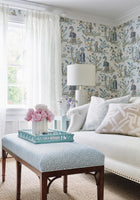 Royale Toile Chestnut Hill Wallpaper By Thibaut
