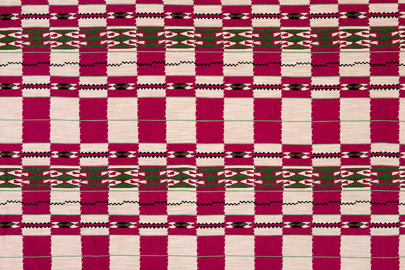 Chubby Check Hot Pink fabric by Christopher Farr Cloth