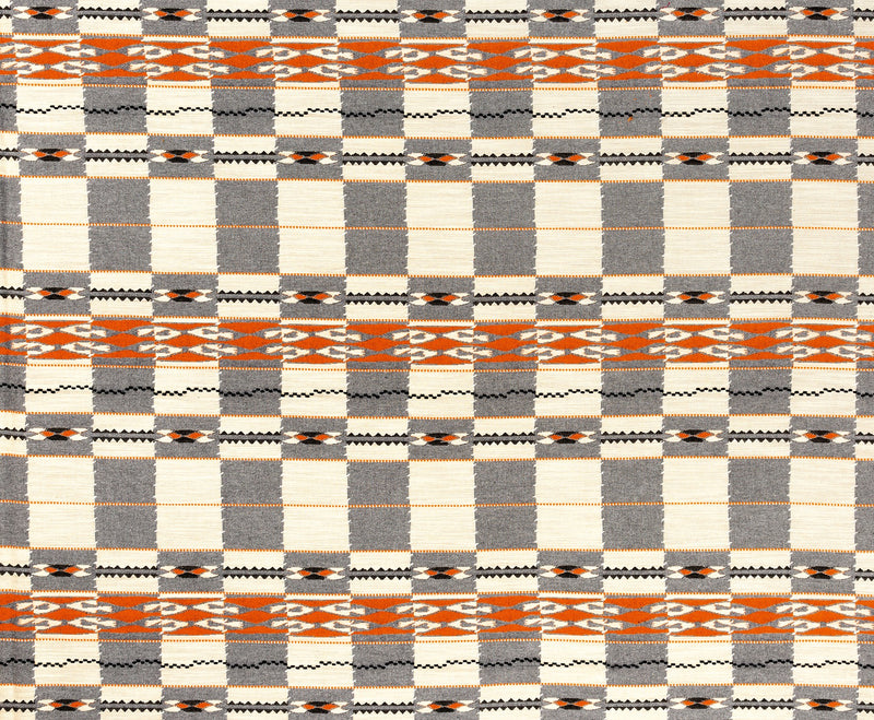Chubby Check Grey fabric by Christopher Farr Cloth