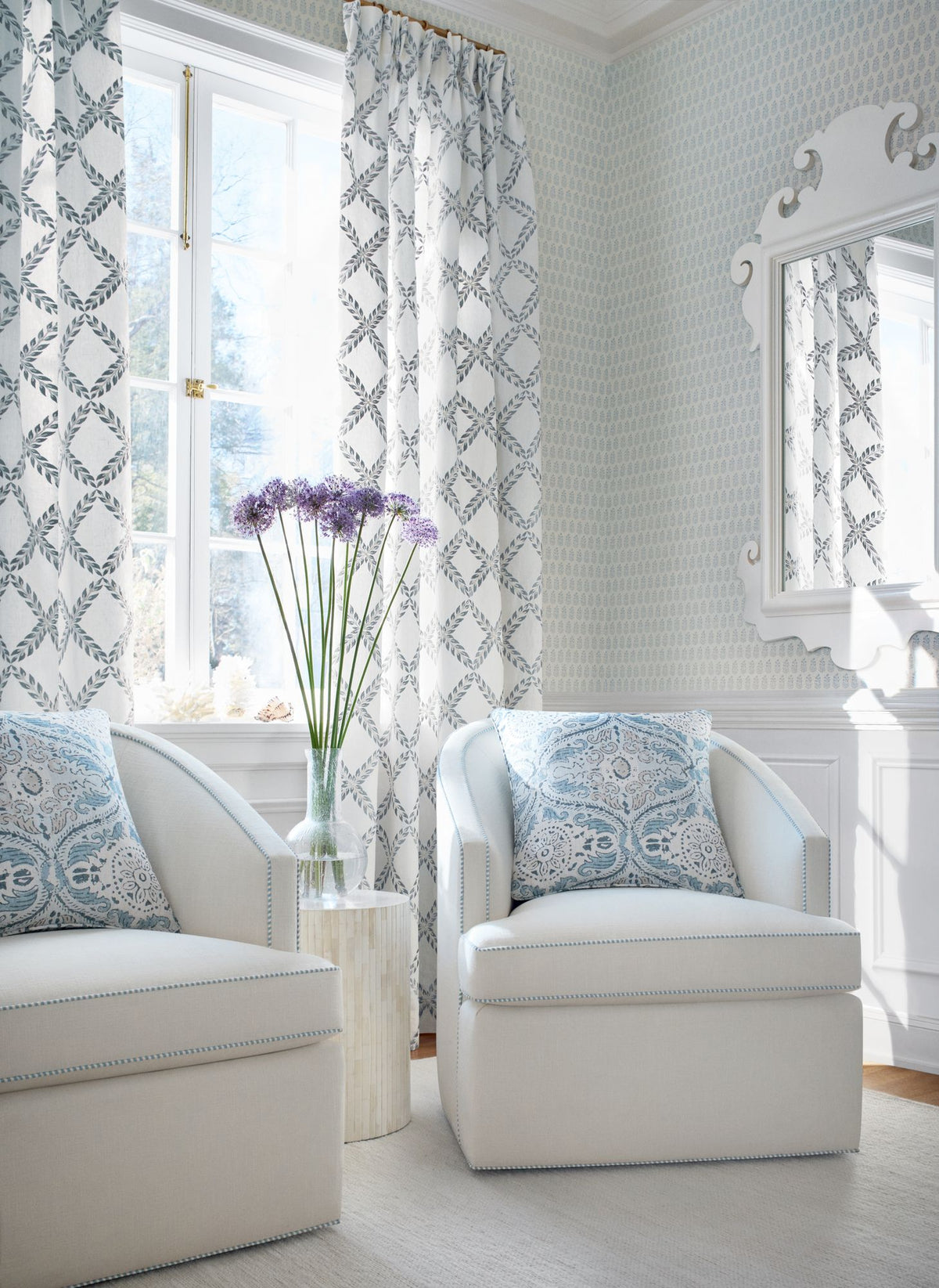 AF10757 Cecilia Spa Blue Fabric by Anna French
