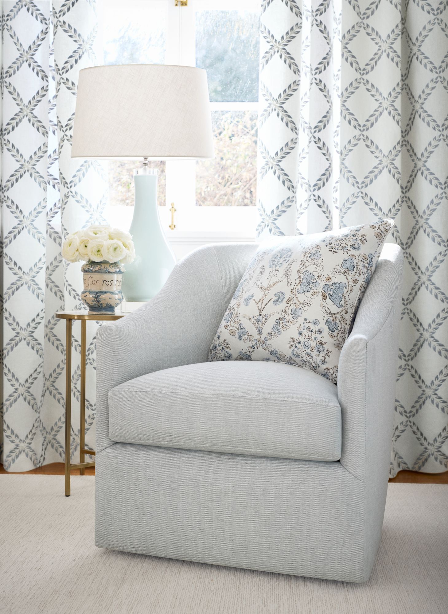 AF10739 Paloma Spa Blue Fabric by Anna French