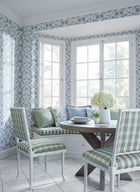 AF10740 Paloma Blue and Green Fabric by Anna French