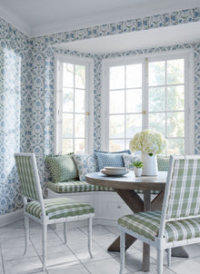 AF10740 Paloma Blue and Green Fabric by Anna French