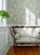 AT10733 Sigourney Green Wallpaper by Anna French