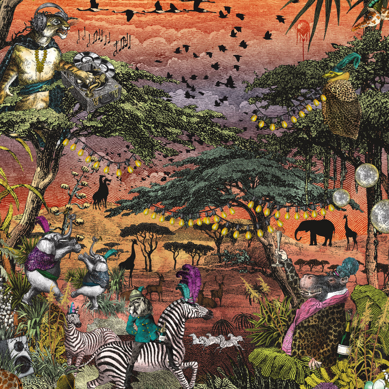 BMGI006/01C Club Safari Sunset Wallpaper by Brand McKenzie