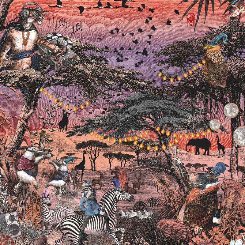 BMGI006/01E Club Safari Violet Petal Wallpaper by Brand McKenzie