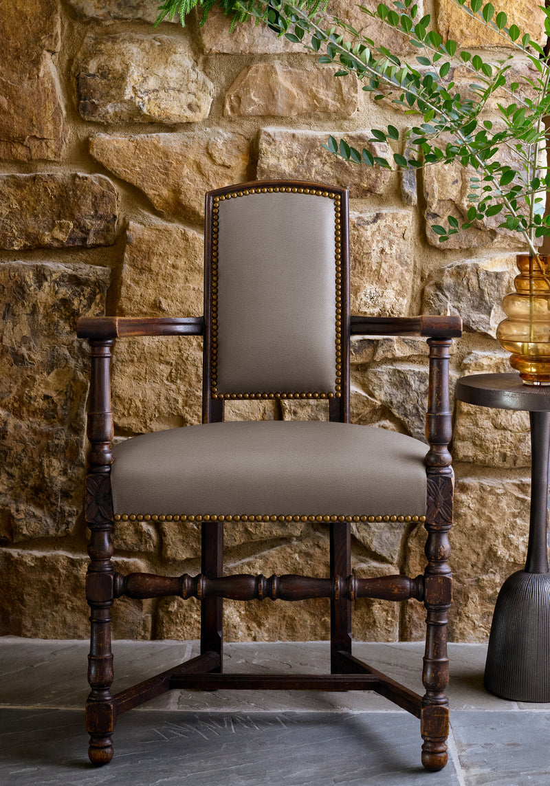 Gaucho Chestnut Vegan Leathers Fabric by Thibaut | W9054