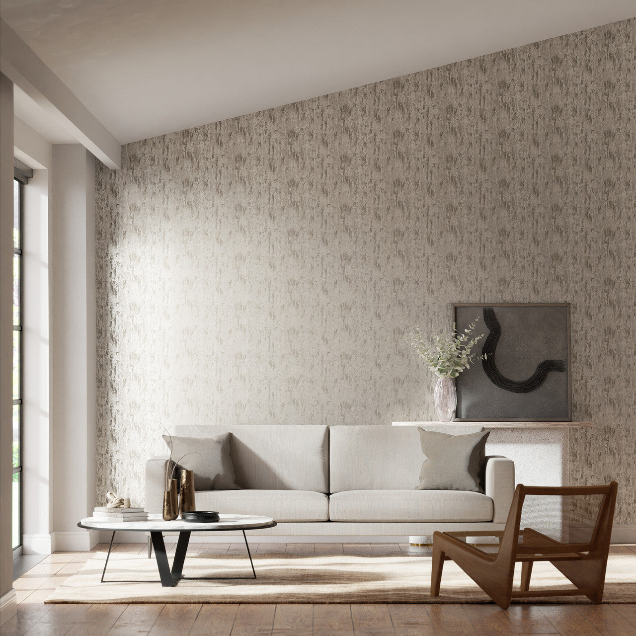 111168 Cobra Colour 3 Platinum Wallpaper by Harlequin