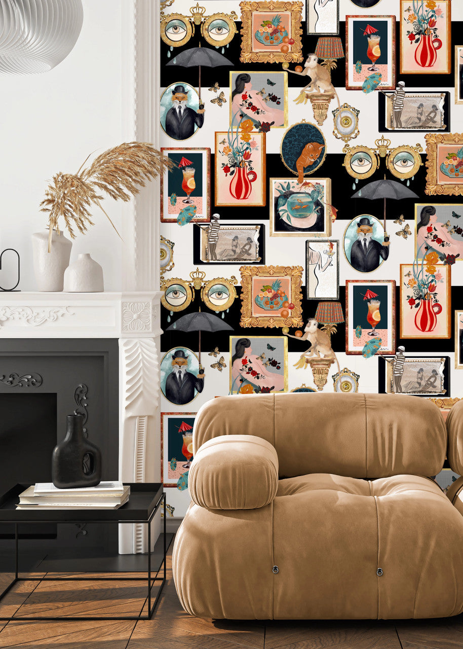 BMWL005/03A Connecting Frames Wild Life Wallpaper by Brand McKenzie