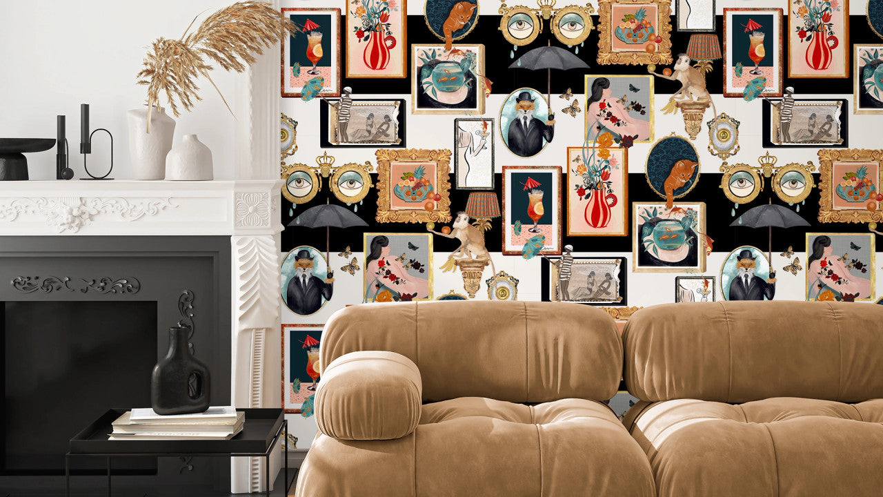 BMWL005/03A Connecting Frames Wild Life Wallpaper by Brand McKenzie