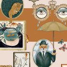 BMWL005/03B Connecting Frames Wild Life Wallpaper by Brand McKenzie