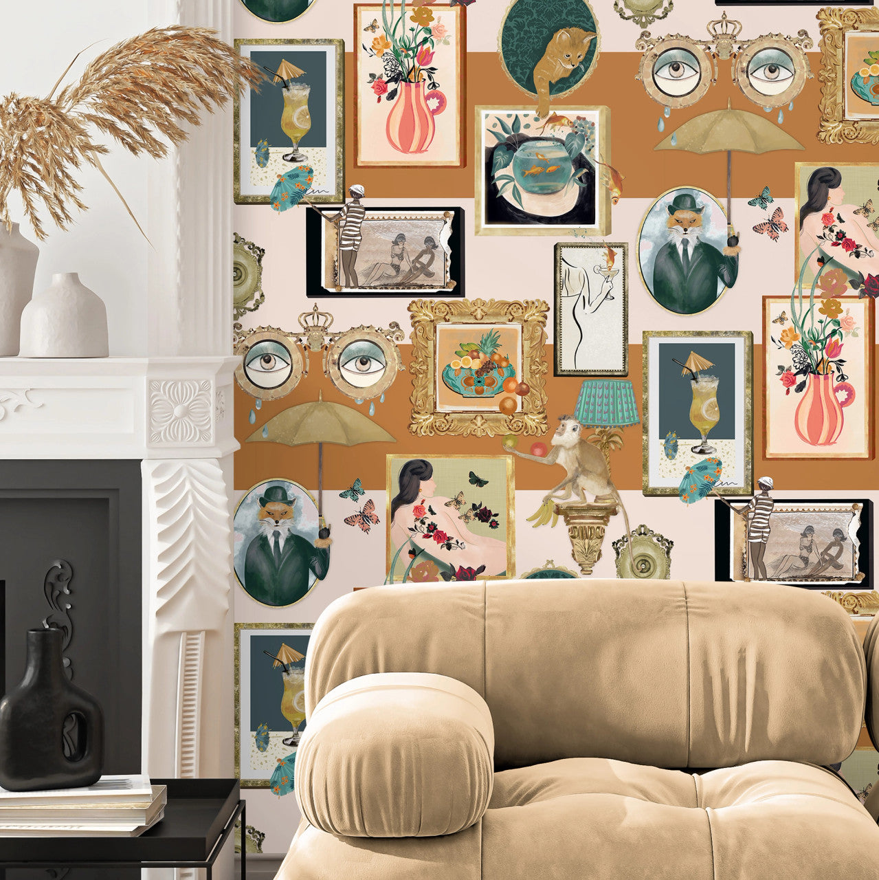 BMWL005/03B Connecting Frames Wild Life Wallpaper by Brand McKenzie