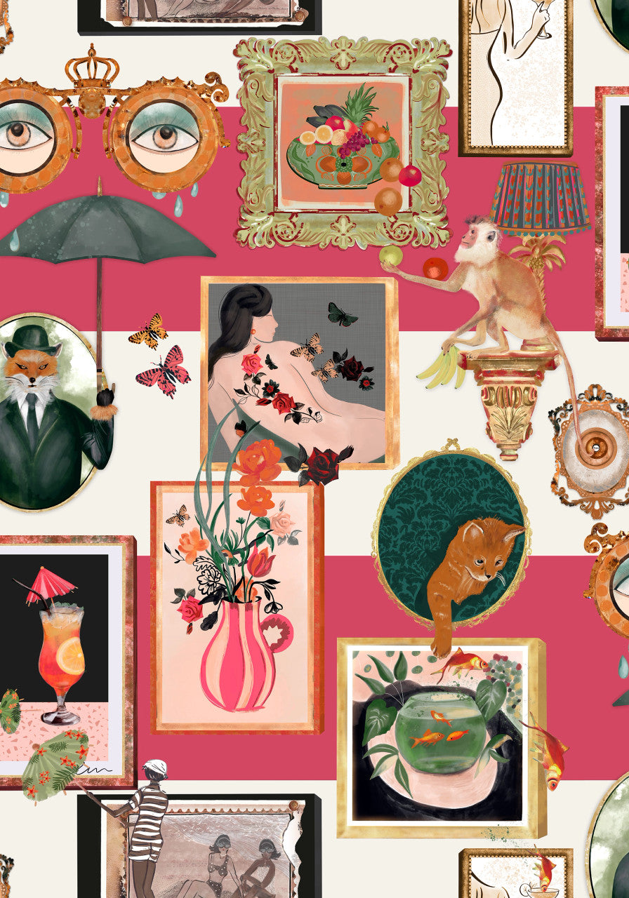 BMWL005/03C Connecting Frames Wild Life Wallpaper by Brand McKenzie