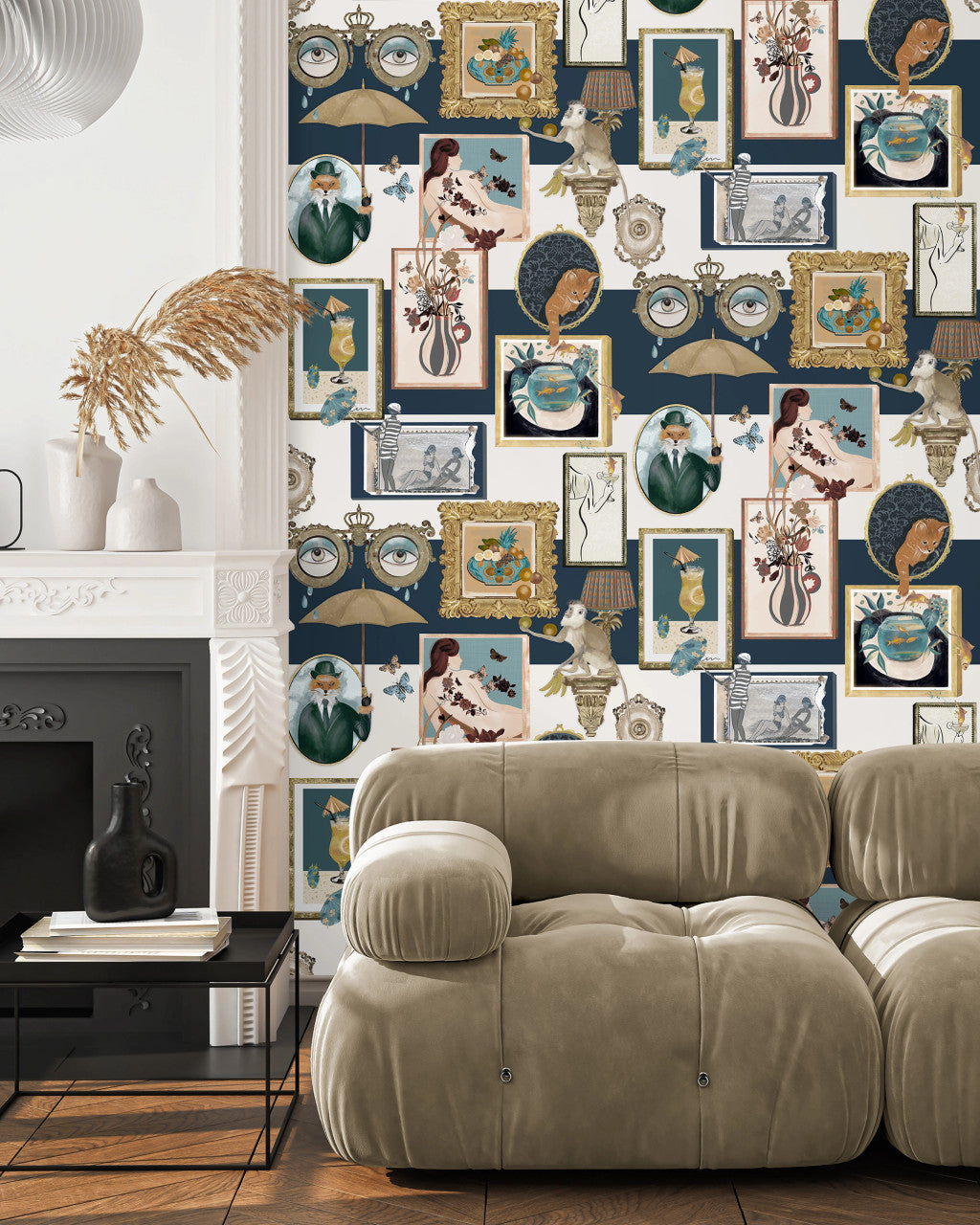 BMWL005/03D Connecting Frames Wild Life Wallpaper by Brand McKenzie