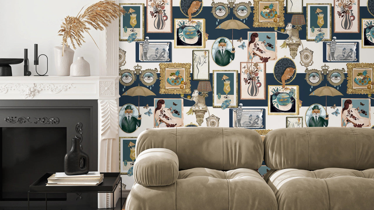 BMWL005/03D Connecting Frames Wild Life Wallpaper by Brand McKenzie