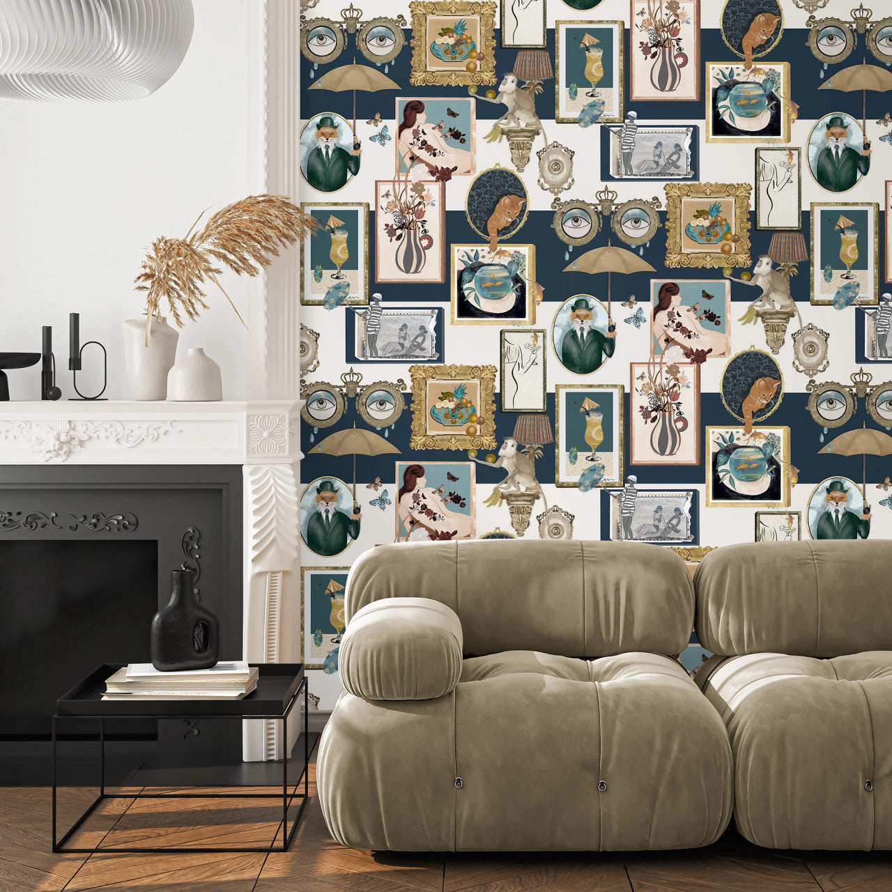 BMWL005/03D Connecting Frames Wild Life Wallpaper by Brand McKenzie