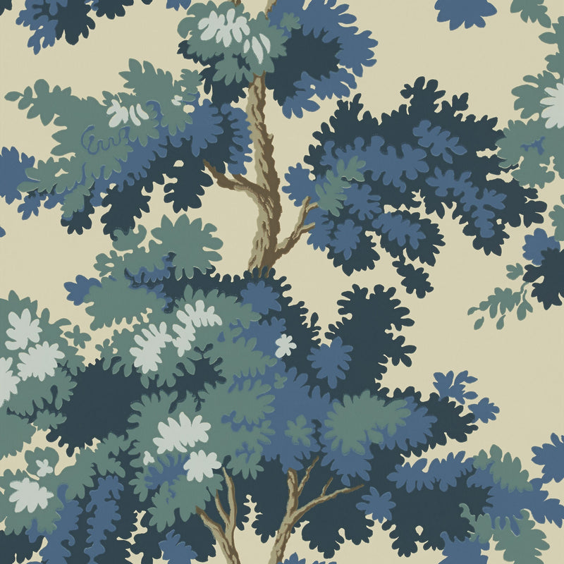 444-66 Blue Raphael Le Village Wallpaper by Sandberg