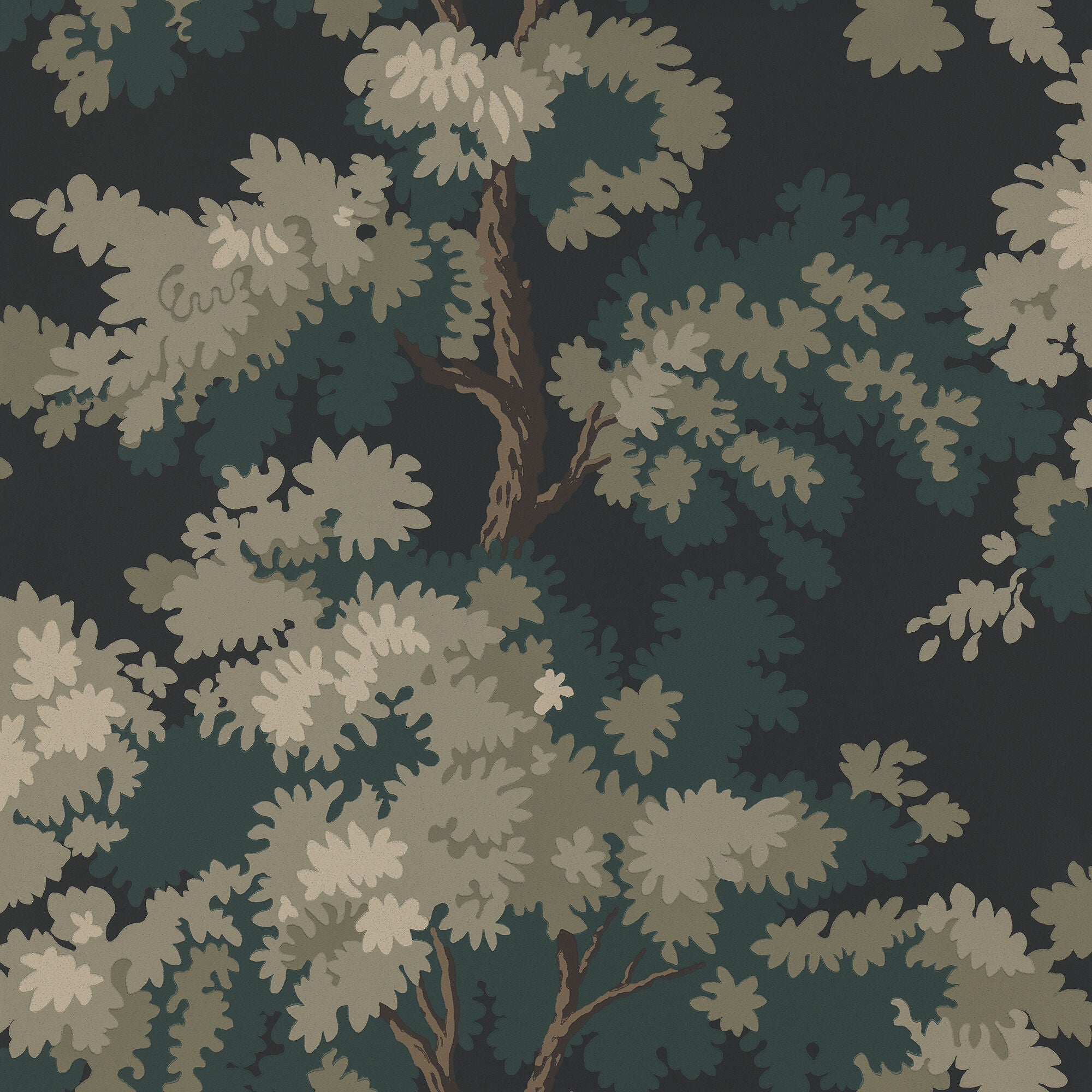 444-81 Charcoal Raphael Le Village Wallpaper by Sandberg