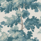S10176 Teal Raphael Mural Le Village Mural by Sandberg