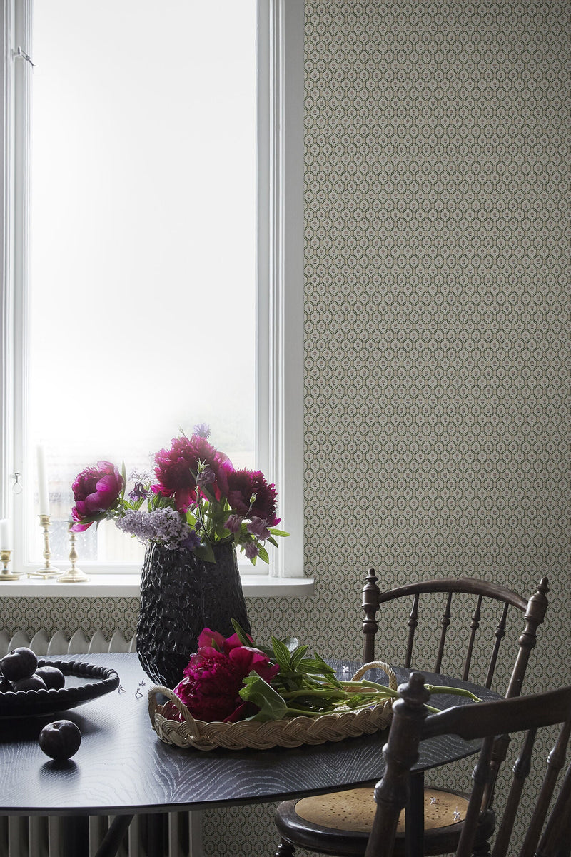 S10243 Oat Hugo Le Village Wallpaper by Sandberg