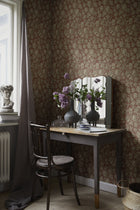 S10245 Ruby Red Valentin Le Village Wallpaper by Sandberg