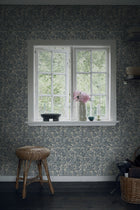 S10246 Misty Blue Valentin Le Village Wallpaper by Sandberg