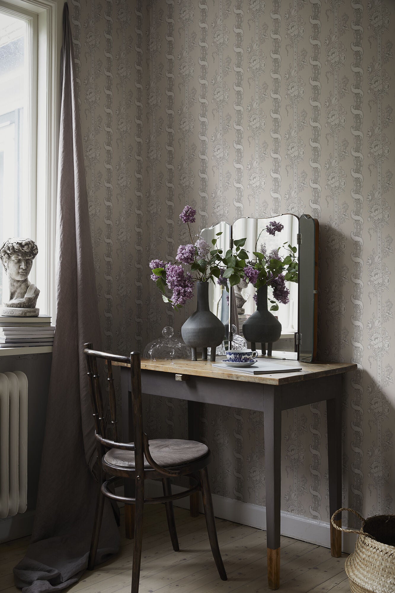 S10248 Sandstone Alexandra Le Village Wallpaper by Sandberg