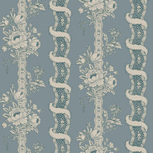 S10250 Misty Blue Alexandra Le Village Wallpaper by Sandberg