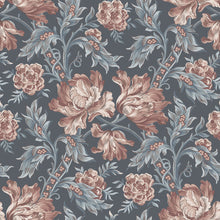 S10253 Indigo Blue Amelia Le Village Wallpaper by Sandberg