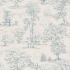 S10254 Indigo Blue Montfort Le Village Wallpaper by Sandberg