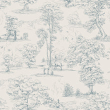 S10254 Indigo Blue Montfort Le Village Wallpaper by Sandberg