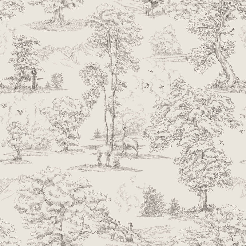 S10256 Graphite Montfort Le Village Wallpaper by Sandberg