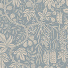 S10260 Misty Blue Fig Garden Le Village Wallpaper by Sandberg