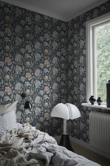 S10263 Classic Blue Annabelle Le Village Wallpaper by Sandberg