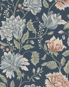 S10263 Classic Blue Annabelle Le Village Wallpaper by Sandberg