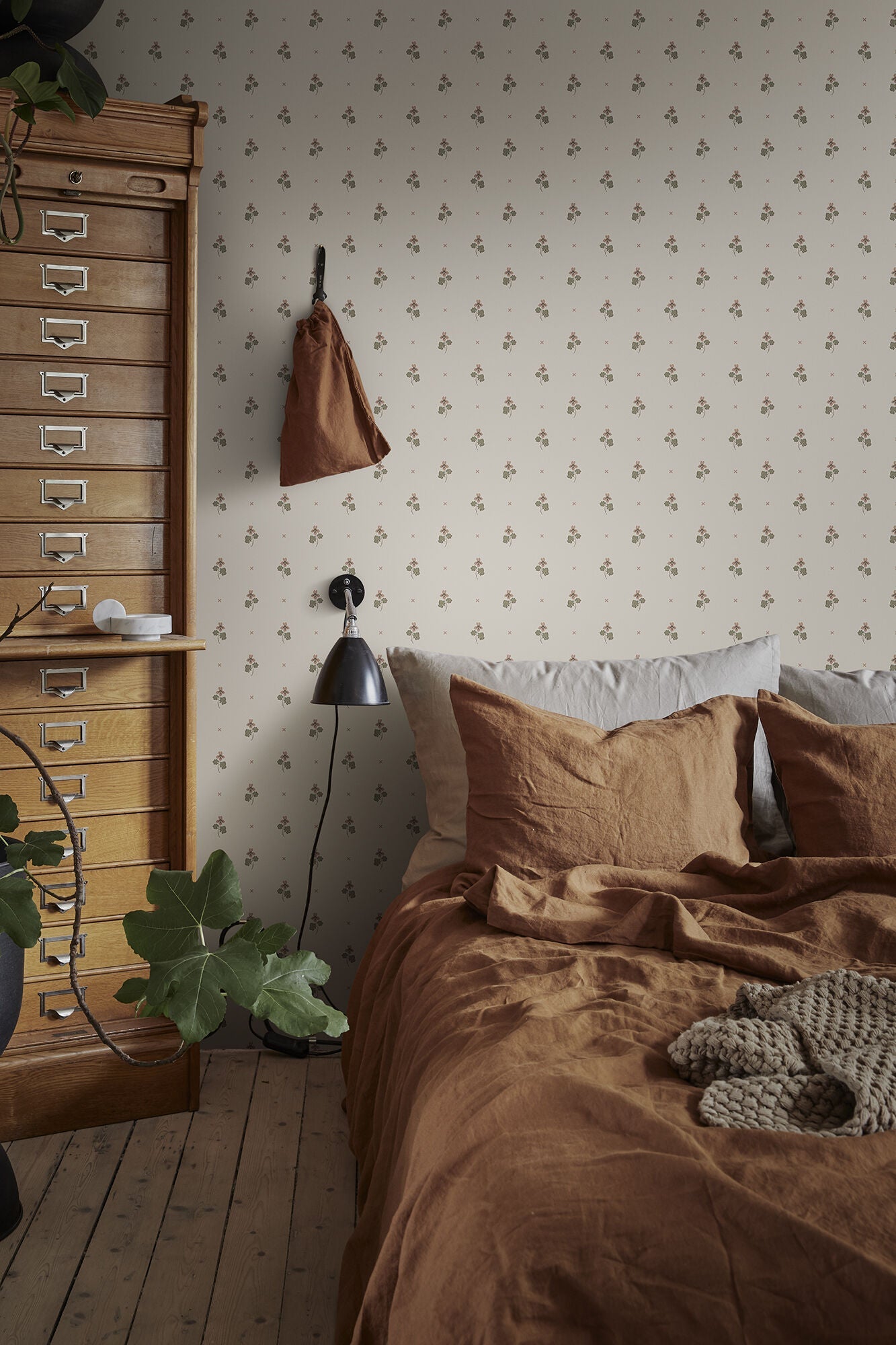 S10268 Blush Mimi Le Village Wallpaper by Sandberg