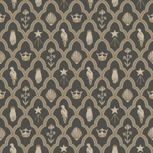 S10270 Charcoal Turtledove Barn Le Village Wallpaper by Sandberg