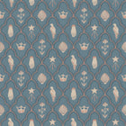 S10272 Indigo Blue Turtledove Barn Le Village Wallpaper by Sandberg
